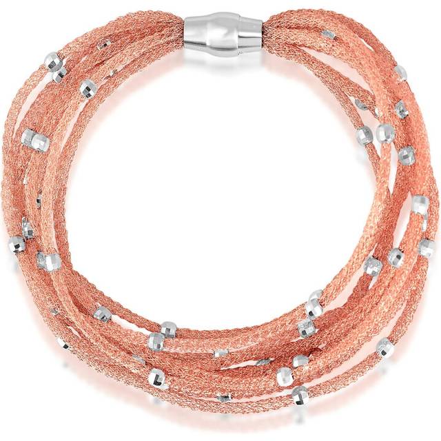 (Rose Gold) Stunning Bangle Bracelet - Fine Italian Jewellery