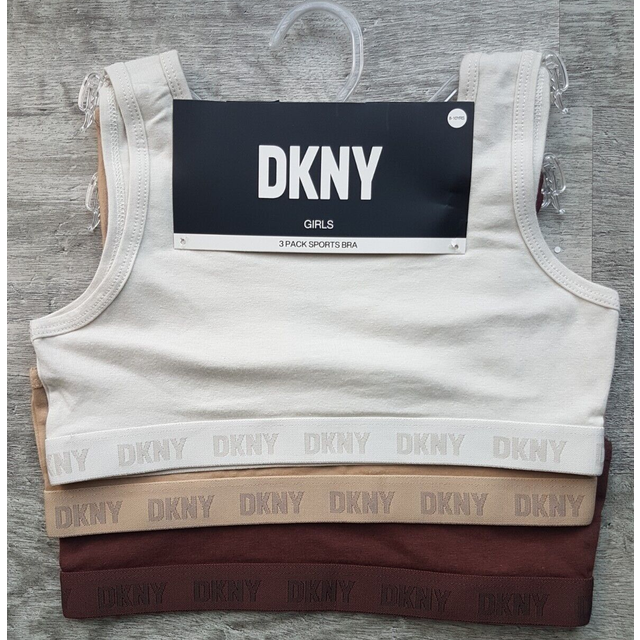 Dkny girls 3 pack sports bra 8-10 yrs