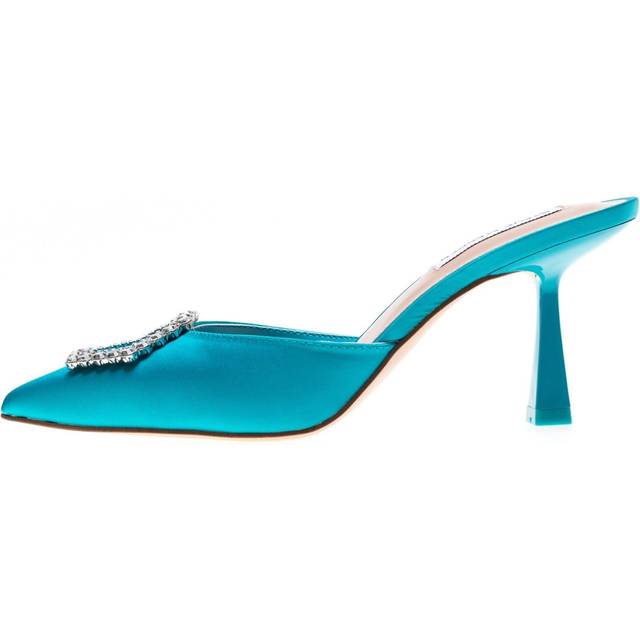 Luxe City Teal Satin Shoes
