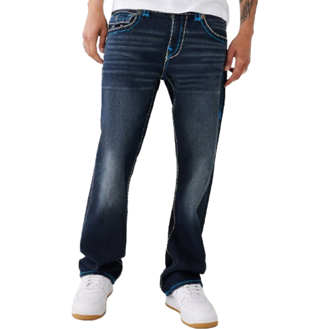 True Religion Billy Super T Boot Cut Flap Jeans, Indigoblå, 29