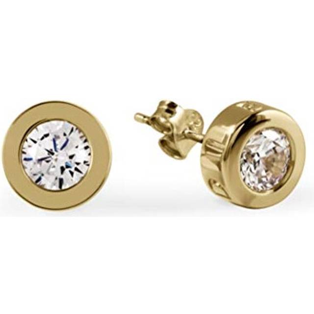 Radley Ladies Cubic Zirconia 18ct Plated Stud Earrings RYJ1032