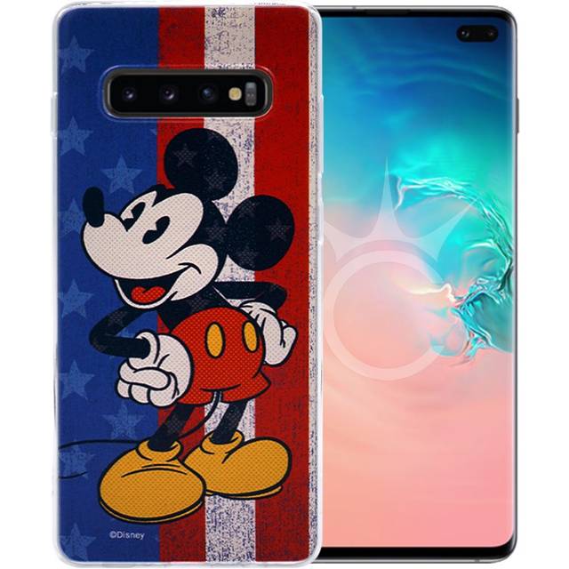 Musse Pigg #1 Disney-skydd för Samsung Galaxy S10 Plus - Röd