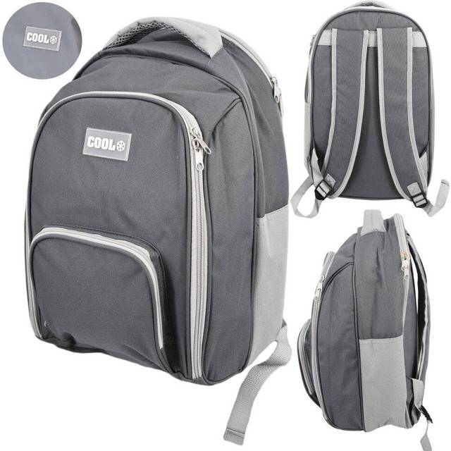 (Grey) GEEZY 12L Insulated Cooling Backpack Picnic Camping Rucksack Beach Ice Cooler Bag