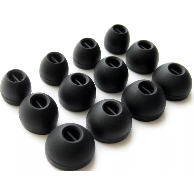12pcs (olsn) s/m/l adapter tips for in ear earphones with 5mm - 6.5mm attachment