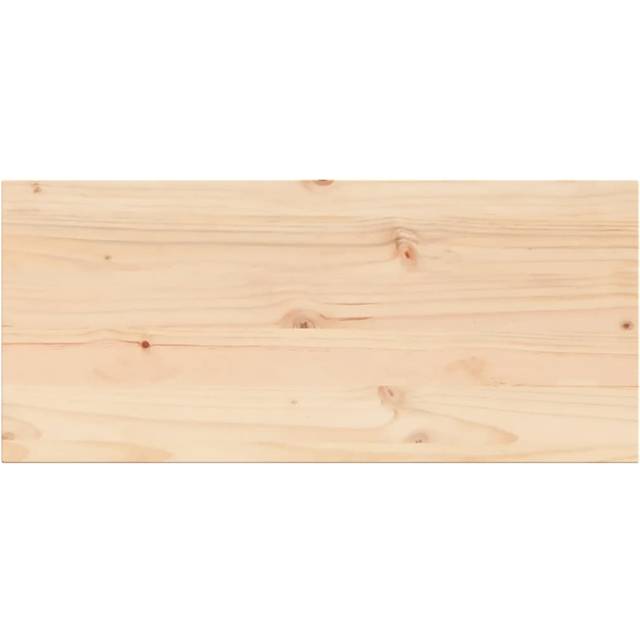vidaXL Table Top 90x40x2.5 cm Rectangular Solid Wood Pine - Brown