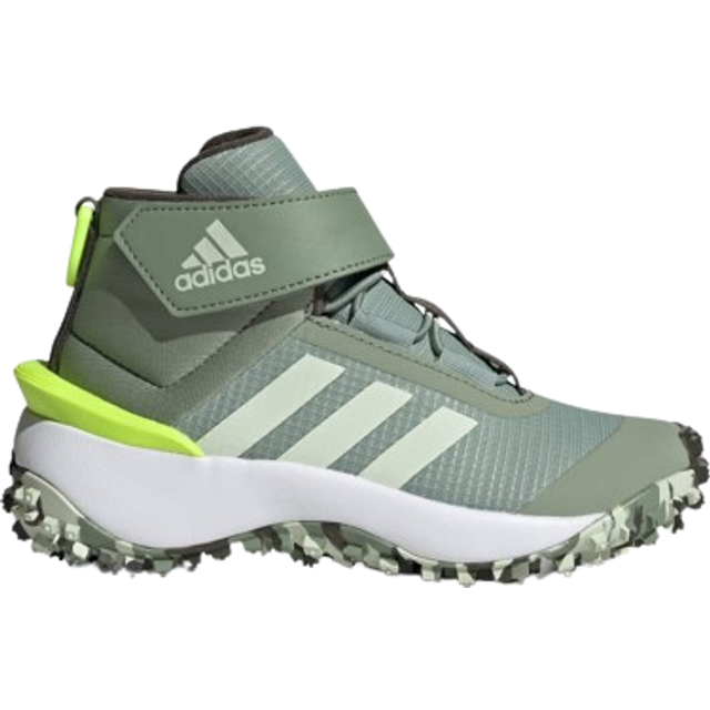adidas Unisex – Barn Fortatrail Shoes Kids, Silver Green/Linen Green/Lucid Lemon, 33 EU