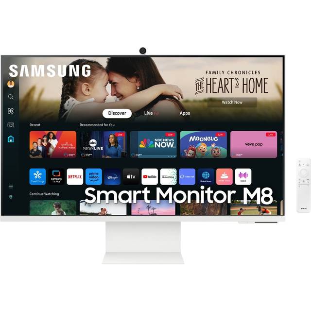Samsung Smart M80D 32" VA Monitor, 3840 x 2160 4K UHD, 60Hz, 4ms