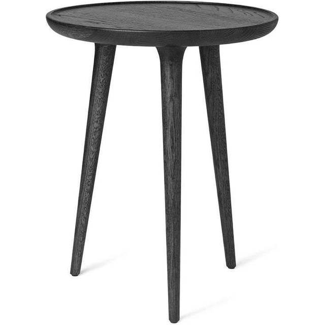 Mater - Accent Oval Lounge Table - Matbord - Sort Farvet Eg - Medium - Ø: 45 cm H: 55 cm