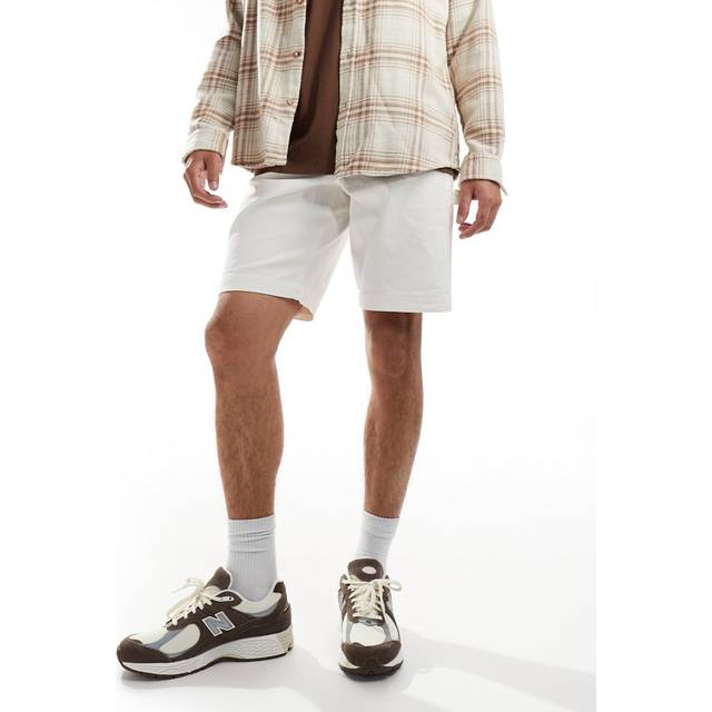 River Island – Gräddvita snickarshorts-Vit/a