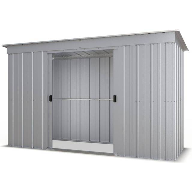 Large Outdoor Garden Pent Metal Shed | Wowcher