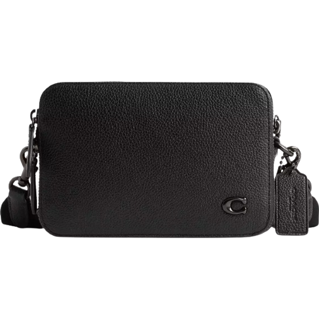 Coach Charter 19 Pebble Leather Crossbody Bag - Black