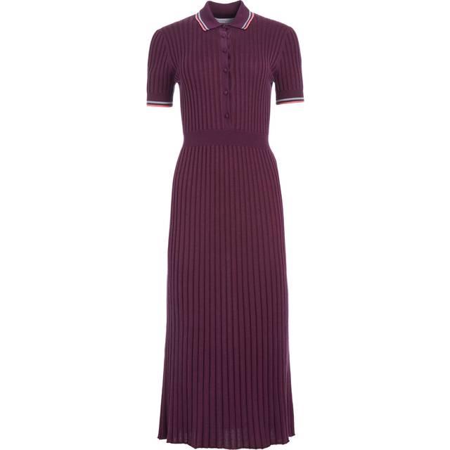 Gabriela Hearst Eyot silk and cashmere midi dress - purple (UK 10)