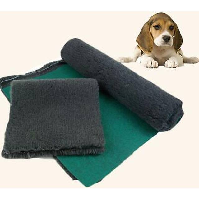 Traditional charcoal vet bedding roll whelping fleece dog puppy pro bed