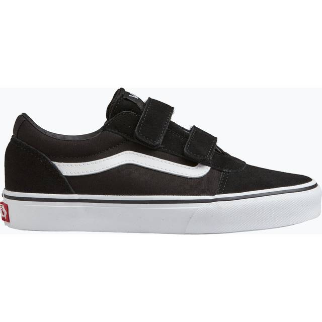Vans unisex – barn Ward V Sneaker, Black Suede Canvas Black White Iju, 36.5 EU