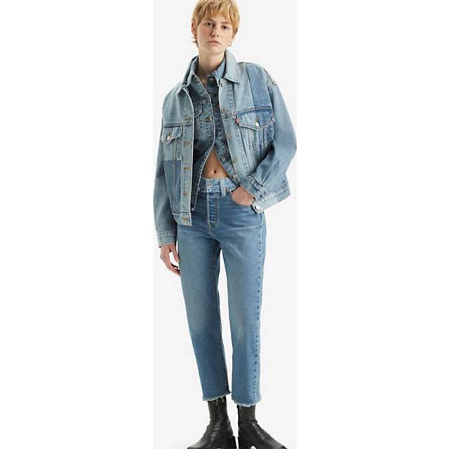Croppade 501® Original Split jeans - Blå / Splitting Hairs - 24X26