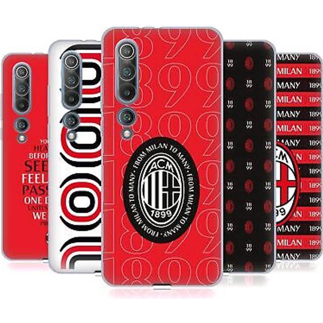 Official ac milan art soft gel case for xiaomi phones