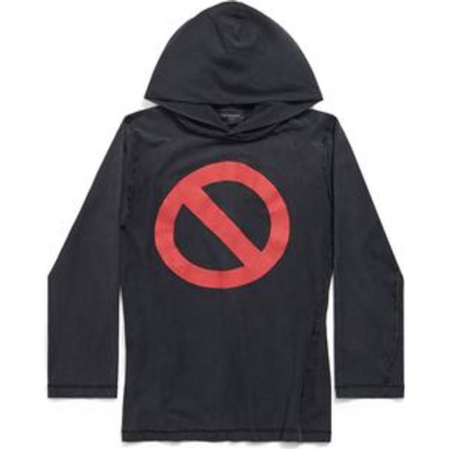 Balenciaga Music | BFRND Series Inside-Out Long Sleeves Hooded T-Shirt - Black - Unisex - - Cotton