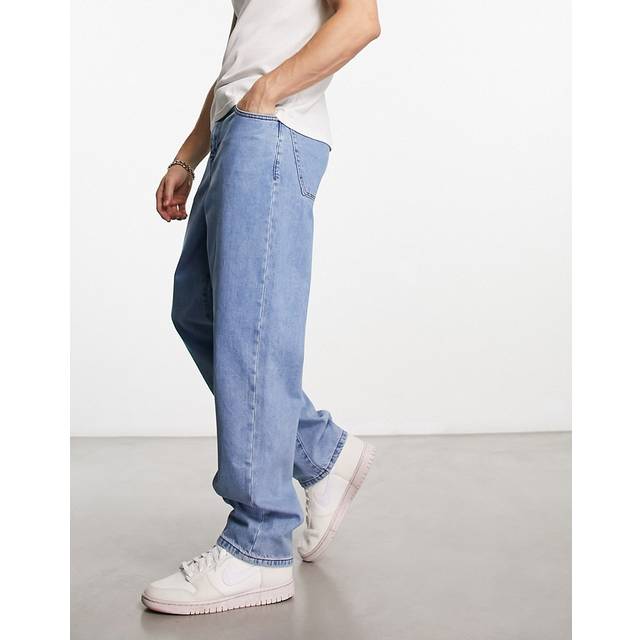 ASOS DESIGN – Ljusblå baggy jeans