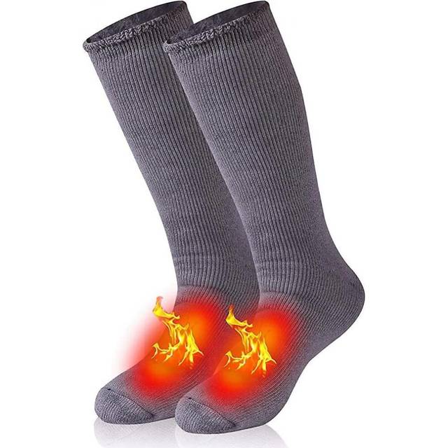 Warm Thermal Socks,unisex Winter Fur Lined Boot Thick Insulated Heated Socks
