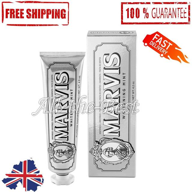 Marvis Whitening Toothpaste, Mint, 85 ml (Pack of 1)