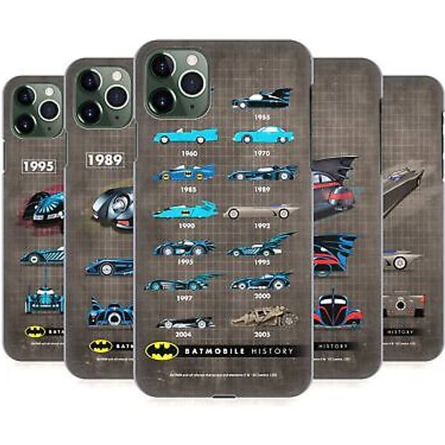 Official batman dc comics batmobile history back case for apple iphone phones
