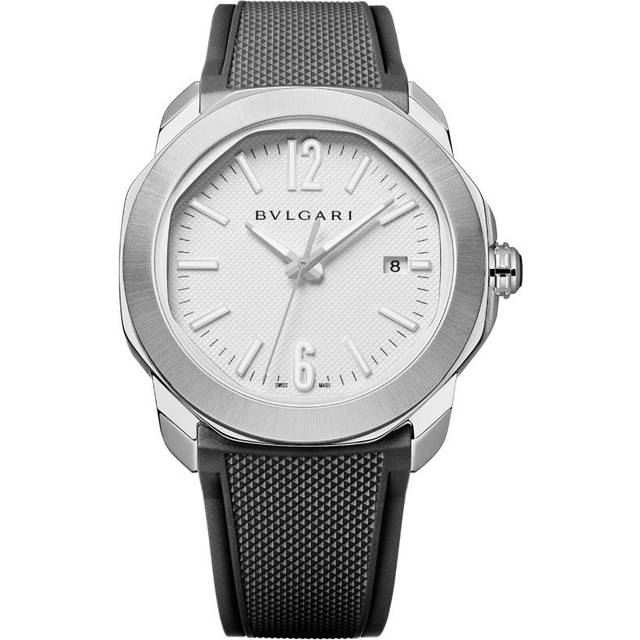 Bvlgari Stainless Steel Octo Roma Automatic Watch - White - 41mm