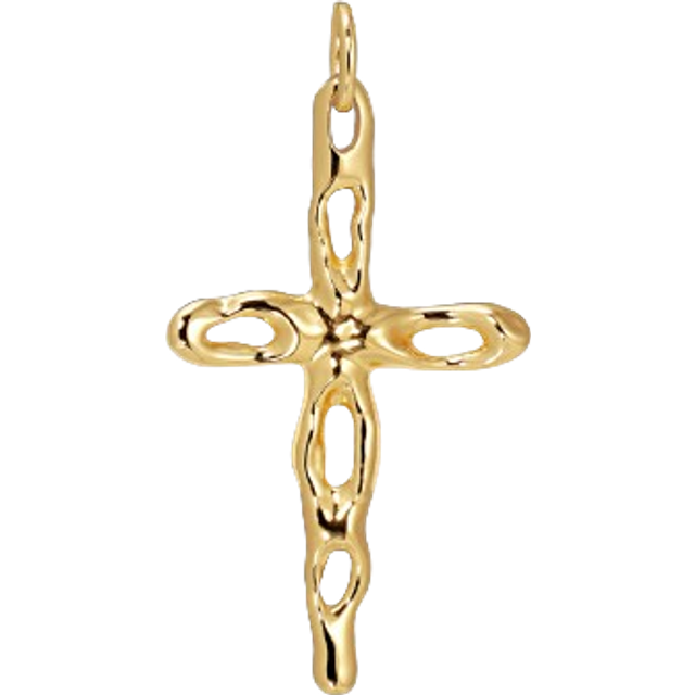 Mary Cross Pendant - Förgyllt-Silver Sterling 925 (Onesize)