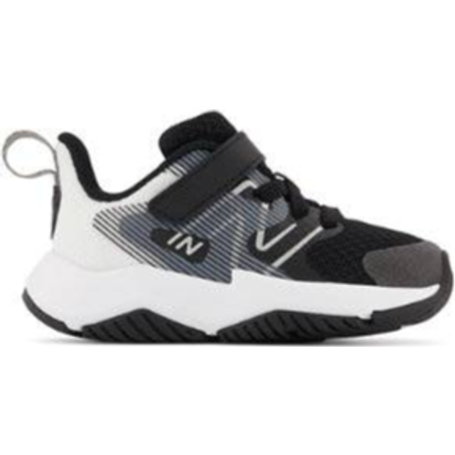New Balance Kids Rave Run V2 Hook and Loop Running Shoe  BlackWhite  2 X-Wide Infant