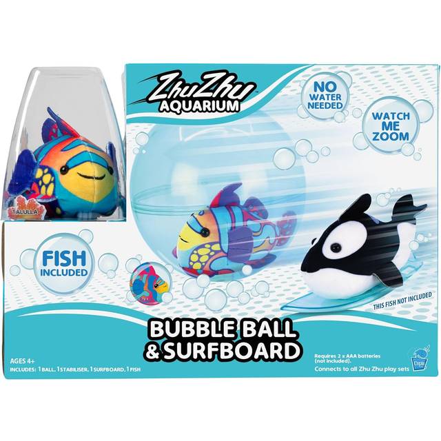 Zhu Zhu Aquarium Bubble Ball & Surfboard Playset