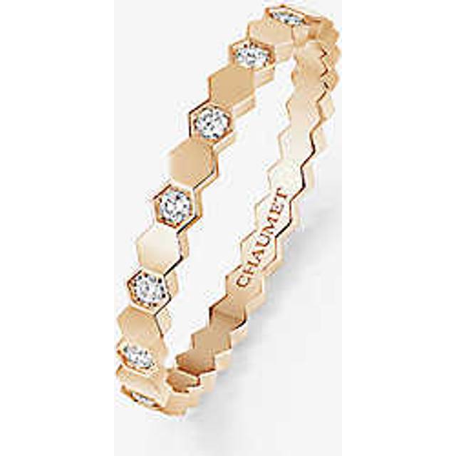 Chaumet Womens Rose Gold Bee My Love 18ct Rose-gold and 0.21ct Brilliant-cut Diamond Ring 48mm - ROSE GOLD