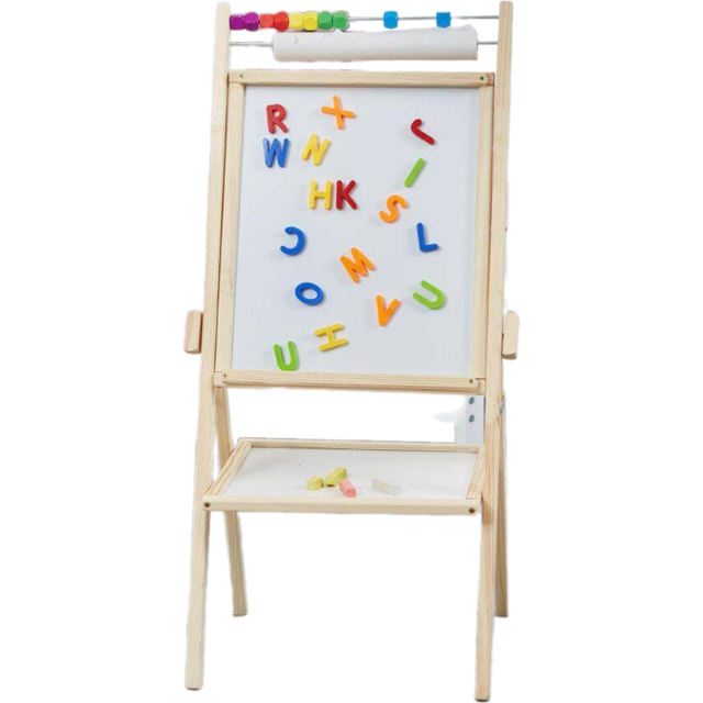 Kids Easel 4-in-1 Rotary Easel with Accessories - Natural - Neutral