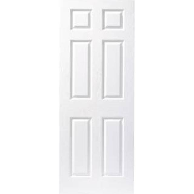 Wickes Lincoln White Grained Moulded 6 Panel Internal Door - 2040 x 926mm
