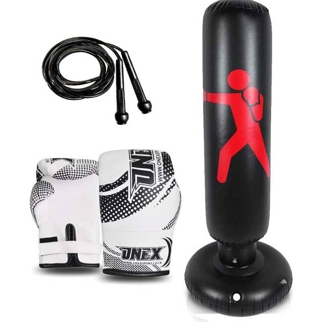 Sports 155cm Punch Bag Free Standing Kids Boxing Training Set New