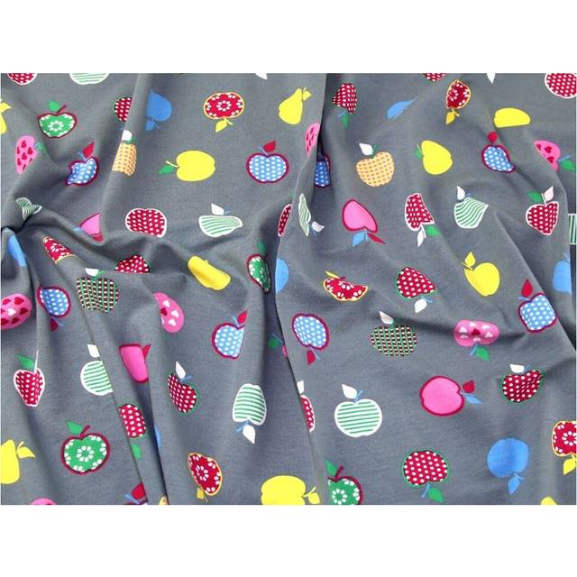 Deadstock Cotton Jersey Stretch Knit Fabric Grey