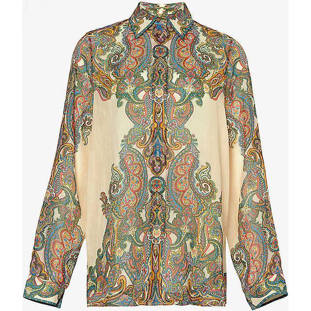 Zimmermann Womenspaisley Ottie Paisley-print Ramie Shirt L - Multi Paisley
