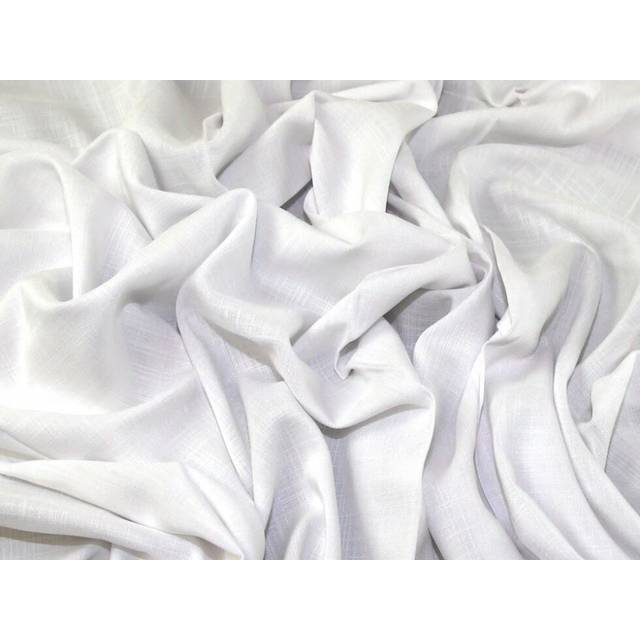Deadstock Viscose Crepe Fabric White