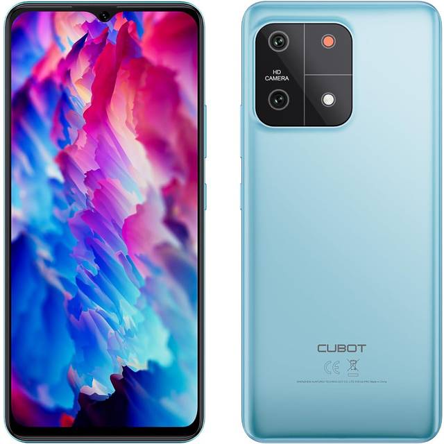 Cubot A1, Smartphone Android 13, 4GB RAM, 128GB ROM, Octa-core Processor, 6.56'' HD+ Screen, 13MP Camera, 5100mAh Battery, Face ID 4GB + 128GB black