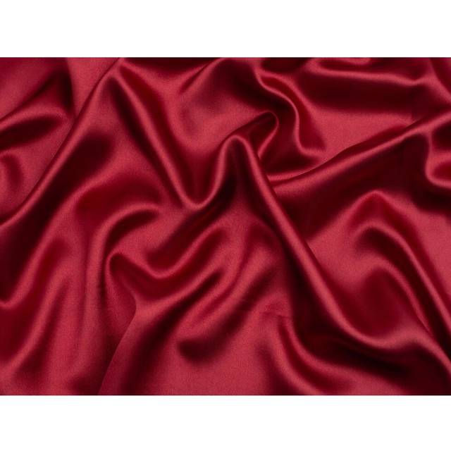 Minerva Core Range Liquid Satin Fabric Dark Red