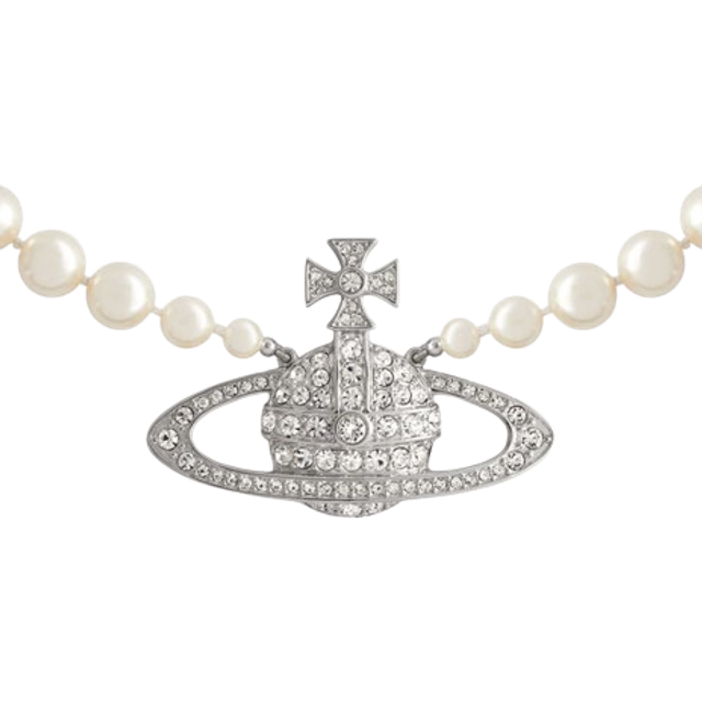 Vivienne Westwood Pearl Bas Relief Gents Necklet