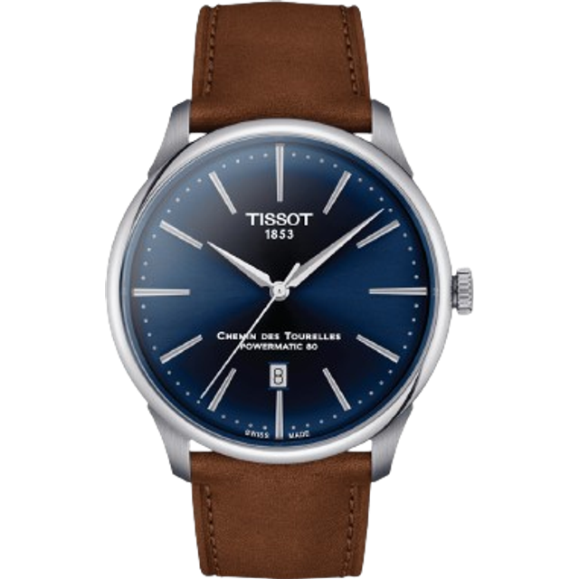 Tissot T1394071604100 Herrenuhr Chemin des Tourelles Powermatic-80 42mm 5ATM