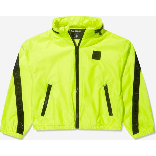 Balmain Boys Fluorescent Zip Up Jacket in Yellow 4 Years By Childsplay Clothing