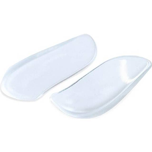 Medial & Lateral Heel Wedge Silicone Insoles (Pair) - Supination & Pronation Corrective Adhesive Shoe Inserts for Foot Alignment, Knock Knee Pain, Bow