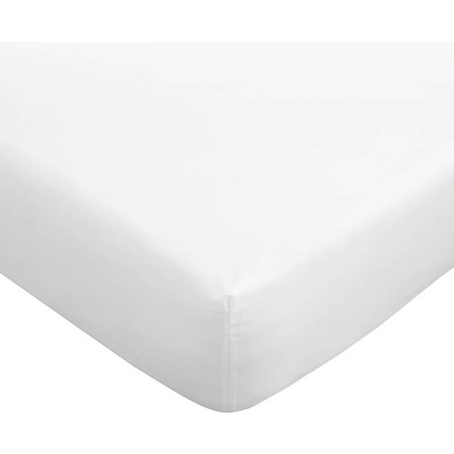 Bianca 180 Thread Count Egyptian Cotton Bed Linen Fitted Sheet White
