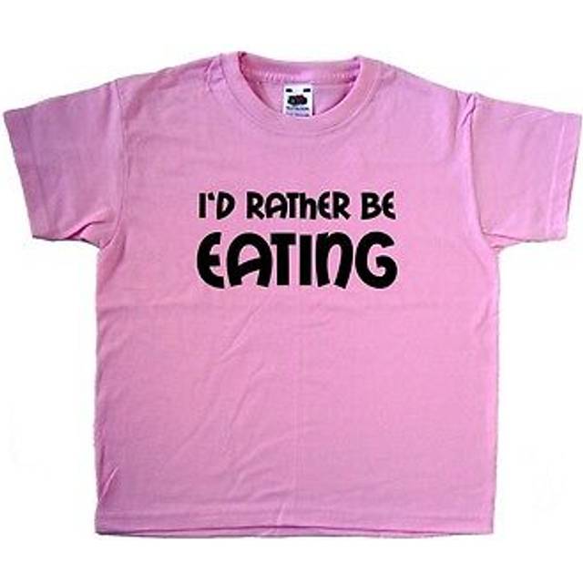 I'd Rather Be Climbing Pink Kids T-shirt