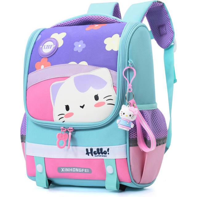 (Green, 36cm/14.17in) Large Backpack Children Capacity Cartoon Animal Print Cute Fashion And Casual