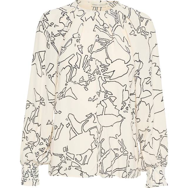 InWear Baiti Printed Blouse, Natural/Black