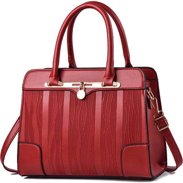 (Red) Hand Bill Shoulder Bag Ladies Large Capacity Simple Casual Fashionable Versatile