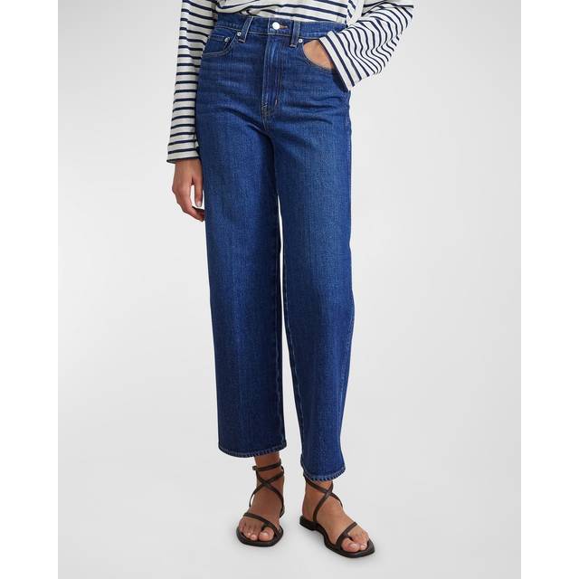 Merida Cropped Straight-Leg Denim Jeans - TULUM WASH - 28