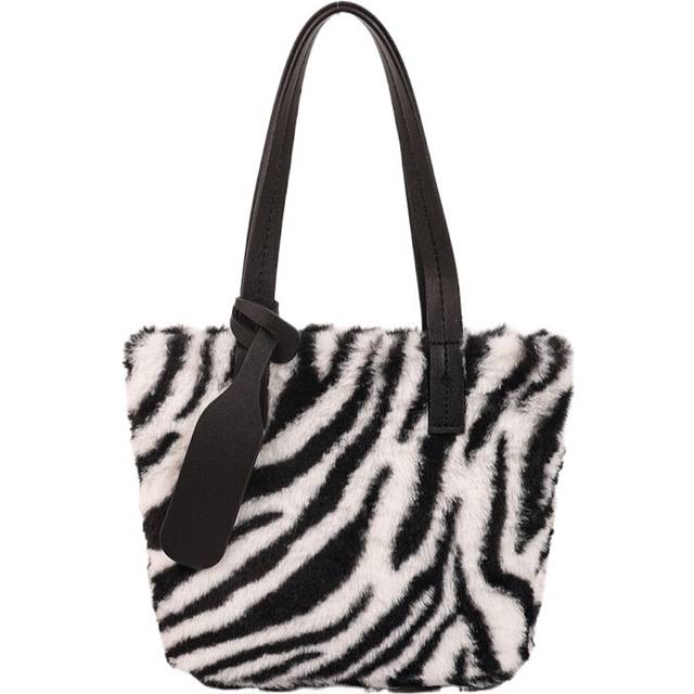 (Zebra) Womens Shoulder Bag  Bucket Bag Handbag Commuting  Versatile Fashionable Cute