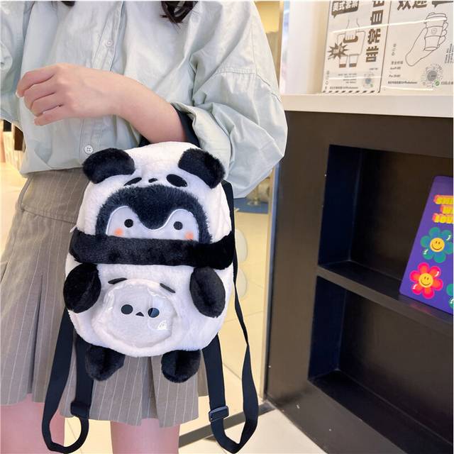 Cute New Bear Backpack Suitable For Teenage Girls With Minimalist Design